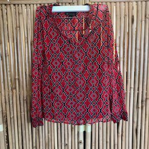 INC Geometric blouse